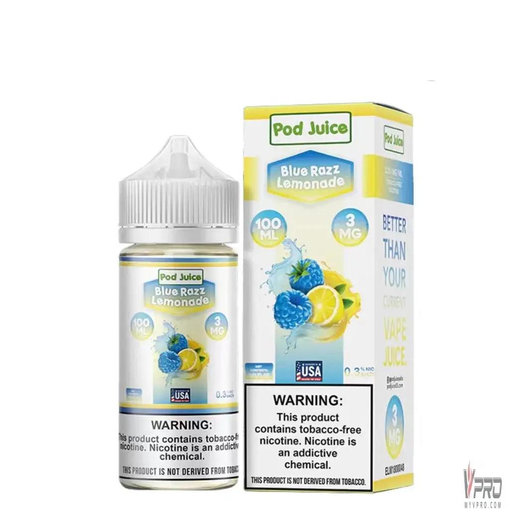 Blue Razz Lemonade - POD Juice Synthetic 100mL - HQD Tech Store