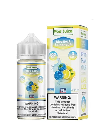 Blue Razz Lemonade - POD Juice Synthetic 100mL - HQD Tech Store