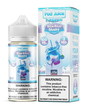 Blue Razz Slushy Freeze - POD Juice Synthetic 100mL - HQD Tech Store