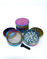 2.3" Chromium Crusher Rainbow 4 piece Grinder - HQD Tech Store