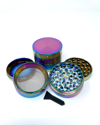 2.3" Chromium Crusher Rainbow 4 piece Grinder - HQD Tech Store