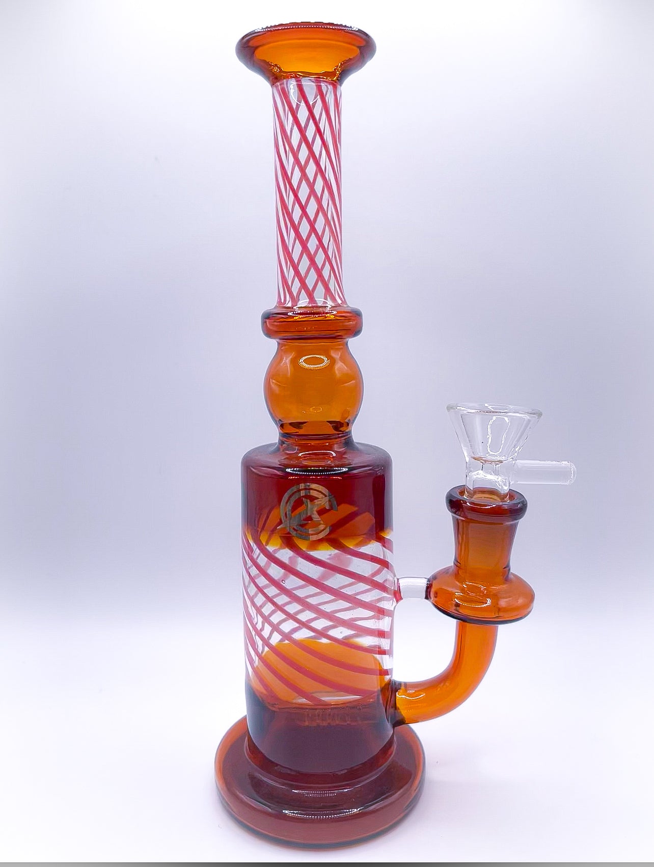 8" Amber Glass Water Pipe - HQD Tech Store