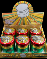 63" Rasta Gold Metal 4 piece grinder - HQD Tech Store