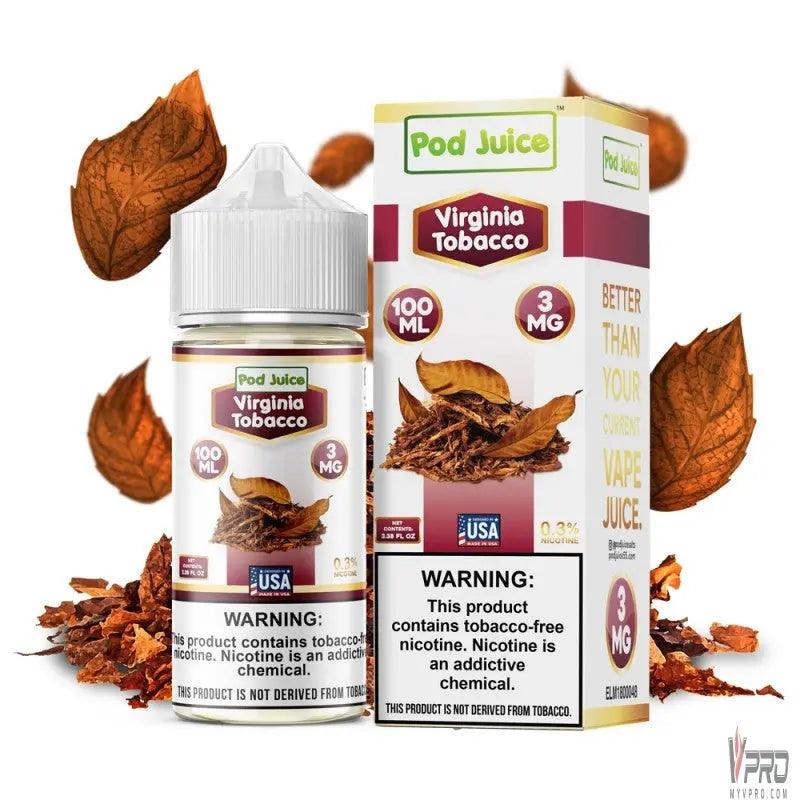 Virginia Tobacco - POD Juice Synthetic 100mL - HQD Tech Store