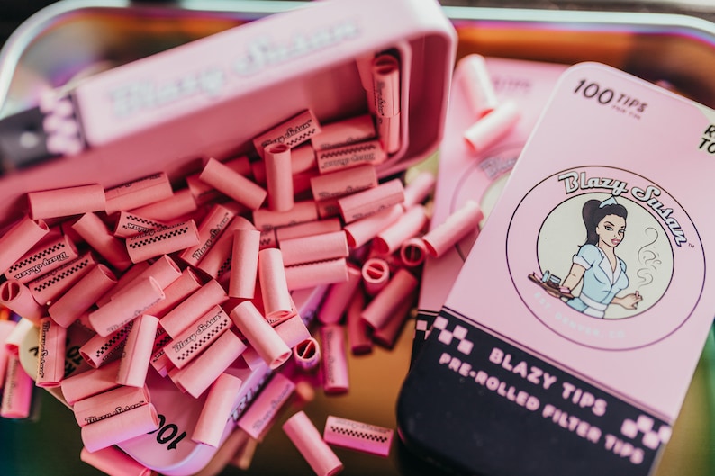 Blazy Susan Pink Pre Rolled Filter Tips - HQD Tech Store