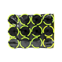 Plastic Bucket Car Ashtray Black Luminous Top 12ct