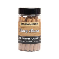 Blazy Susan Cone Unbleached 53mm Shorty 50ct Jar